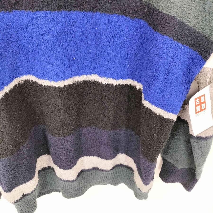 Sacai(サカイ) マルチカラー ボーダー クルーネック ニットセーター 