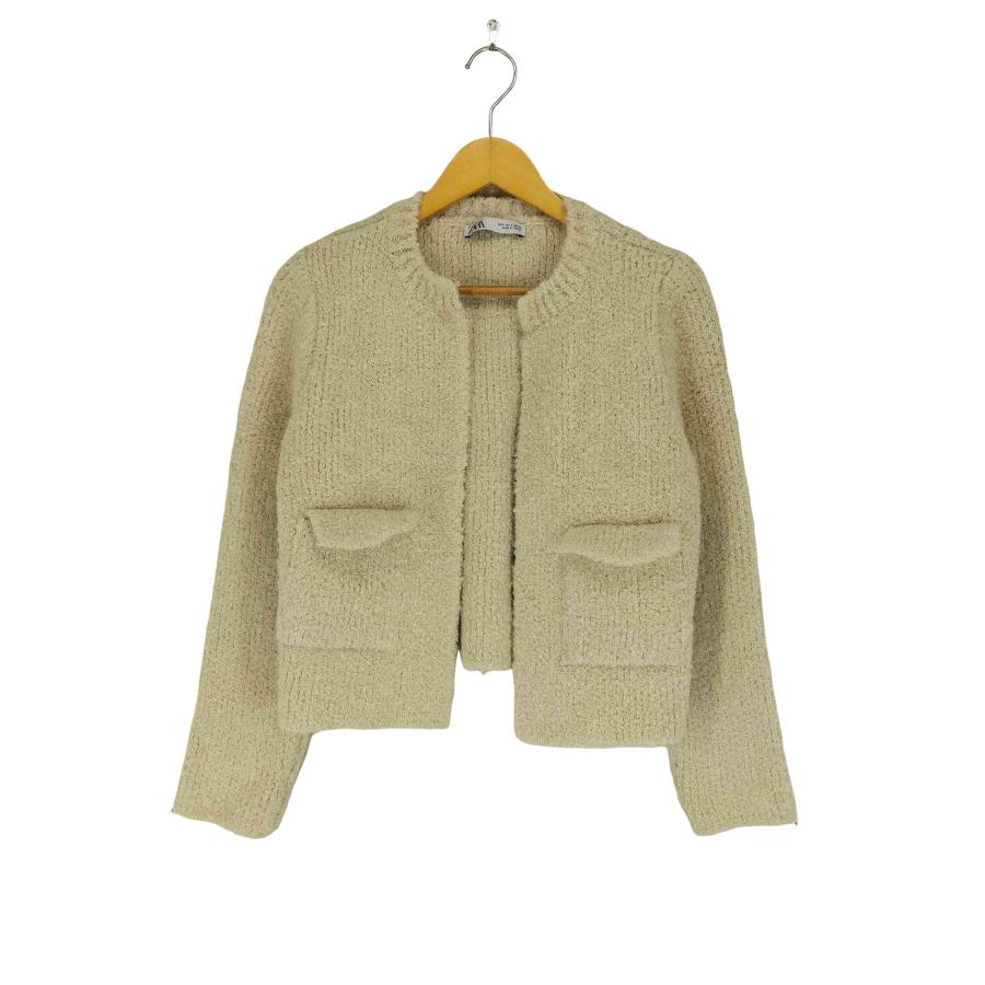 ZARA（ザラ） BOUCLE KNIT CARDIGAN レディース S 中古 古着 0224