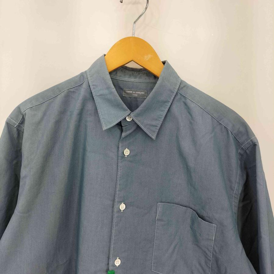 【名作】田中オム コムデギャルソンオム 銀タグ 製品染め ワイドシャツ 黒 COMME des GARCONS HOMME HOMME(コムデギャルソンオム) 銀タグ 田中