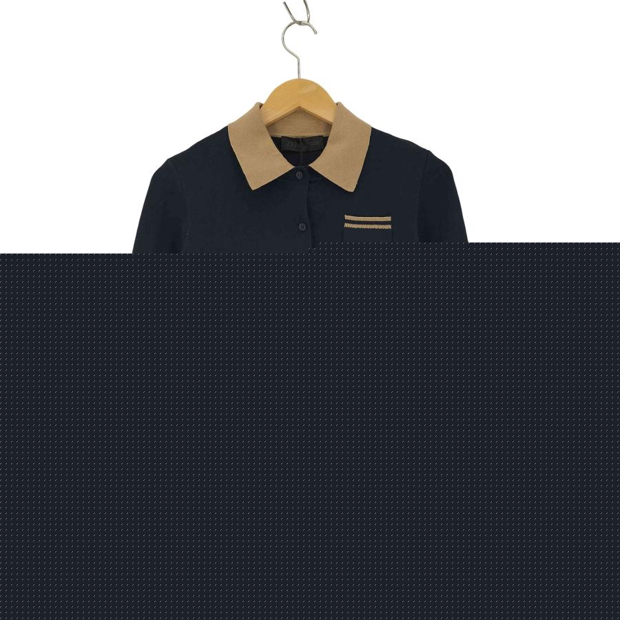 ZARA（ザラ） コントラストダブルレイヤーポロニットカーディガン