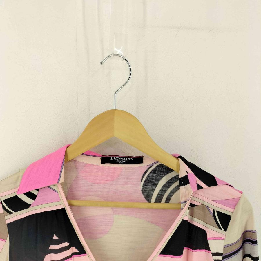 LEONARD（レオナール） ウールコットン 総柄ワンピース レディース JPN