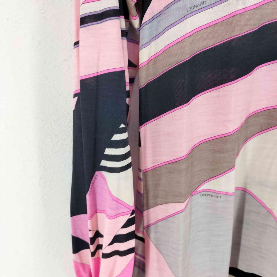 レオナールLEONARDワンピースwoolウールサイズ42幾何学模様 レオナールLEONARDワンピースwoolウールサイズ42幾何学模様