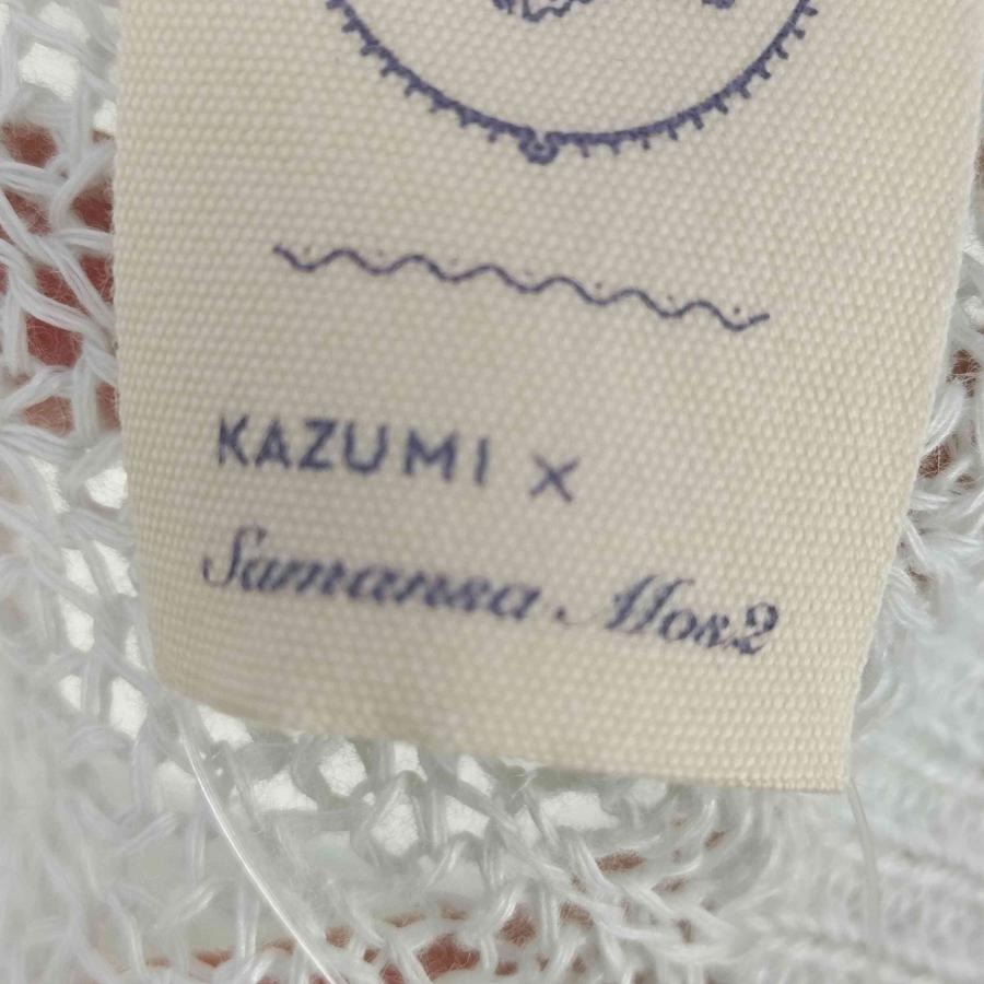 Samansa Mos2（サマンサモスモス） kazumi リネン花刺繍2WAYニット