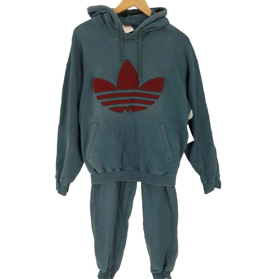 adidas（アディダス） デザント製 ロゴ パーカー パンツ セットアップ