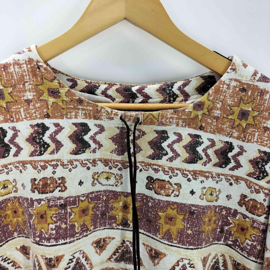 USED古着(ユーズドフルギ) CST blues ネックコード ネイティブ柄 総柄