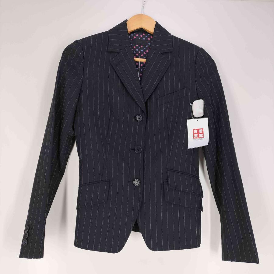 Paul Smith(ポールスミス) BLACK 裏地ドット ウール ストライプ 