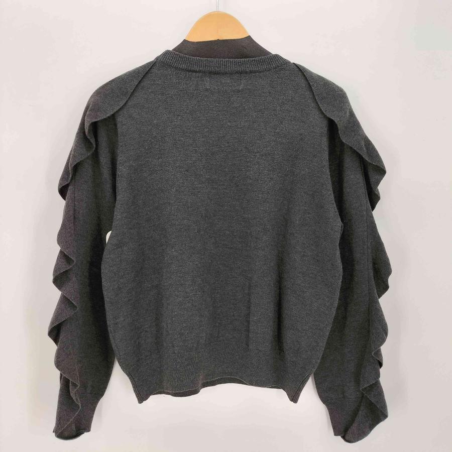 CLANE（クラネ） CLANE BACK SHOULDER FRILL KNIT TOPS レディース 