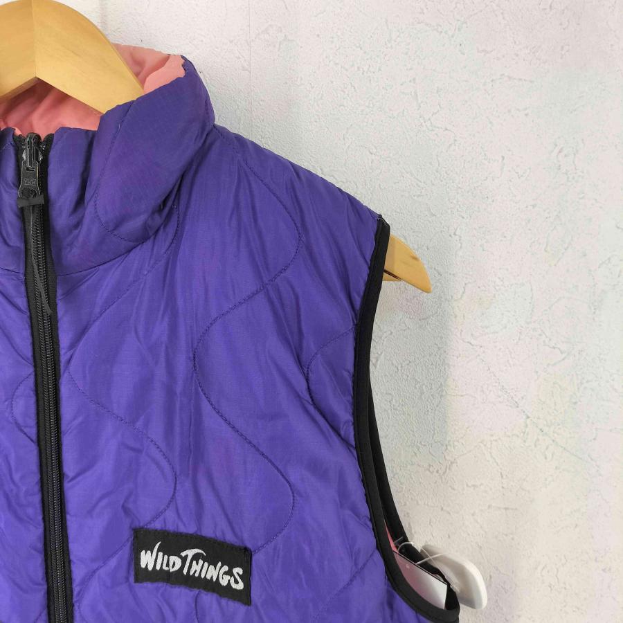 90s wildthings USA製 リバーシブルベスト フード WILD THINGS