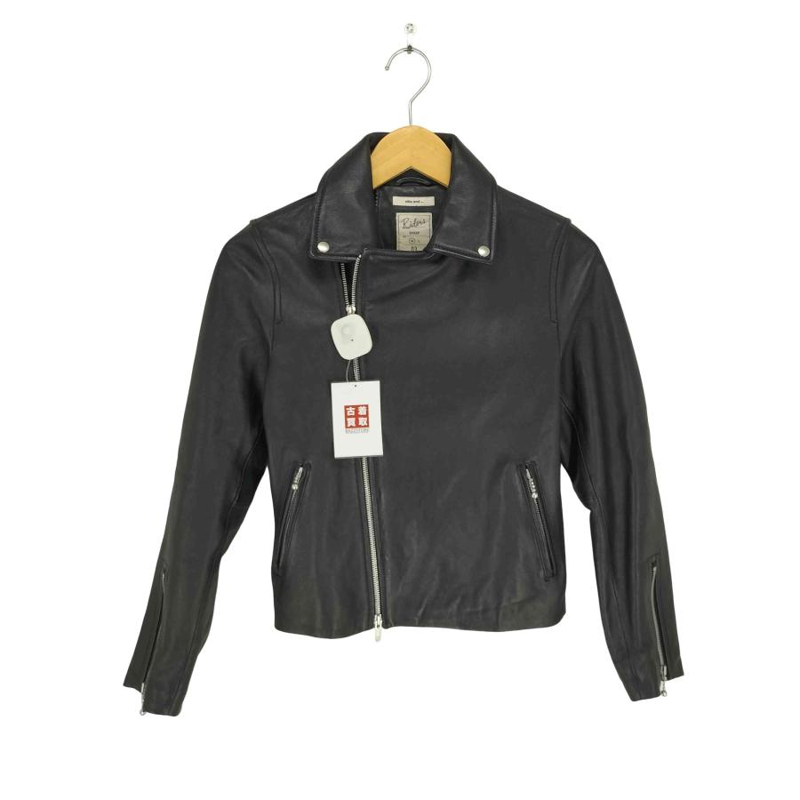 niko and…（ニコアンド） sheep leather ラムレザーダブルジップダブル