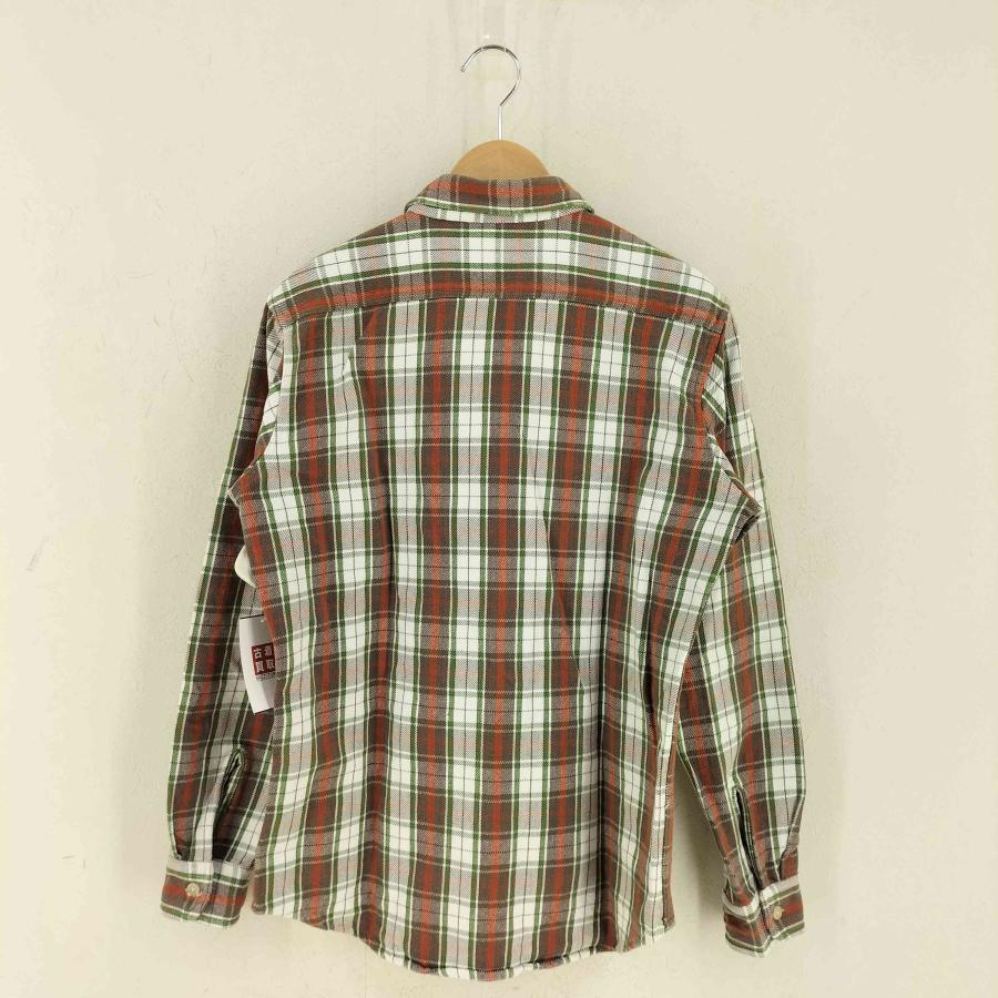 CAMCO（カムコ） コットン チェック柄 ダブルポケット シャツ メンズ