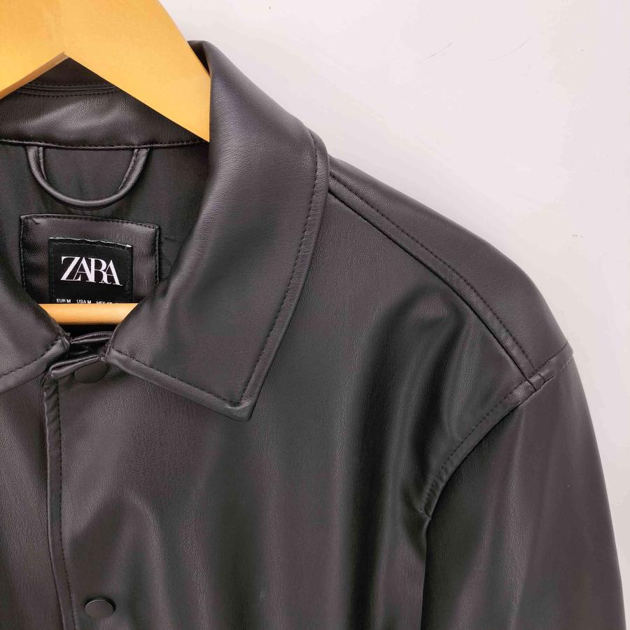 ZARA（ザラ） FAKE LEATHER JACKET フェイク レザー シャツ ジャケット