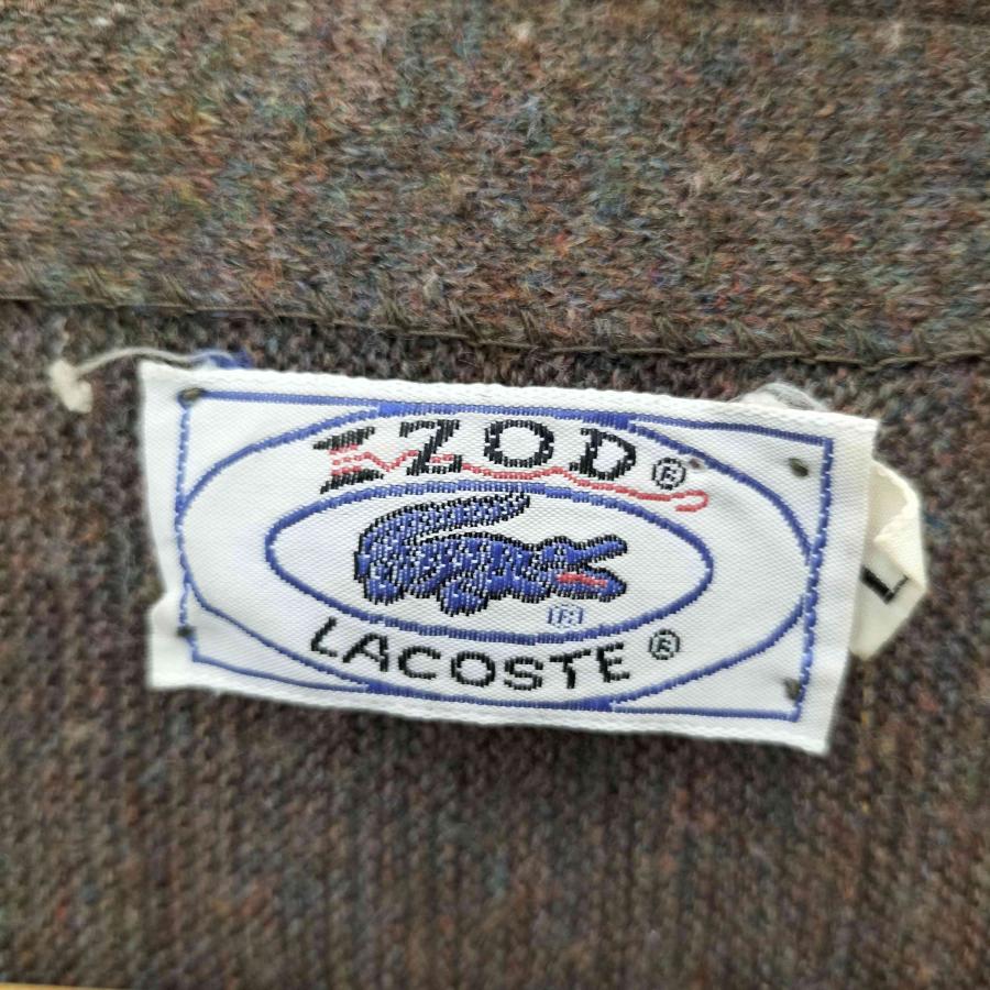 IZOD LACOSTE(アイゾッドラコステ) 70-80s 糸巻きタグ 青ワニ アクリル 