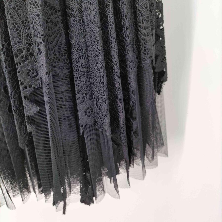 【最終値下げ】Sacai サカイ　ロングスカート　黒レース　1 sacai（サカイ） レース プリーツ ロング スカート レディース JPN：1