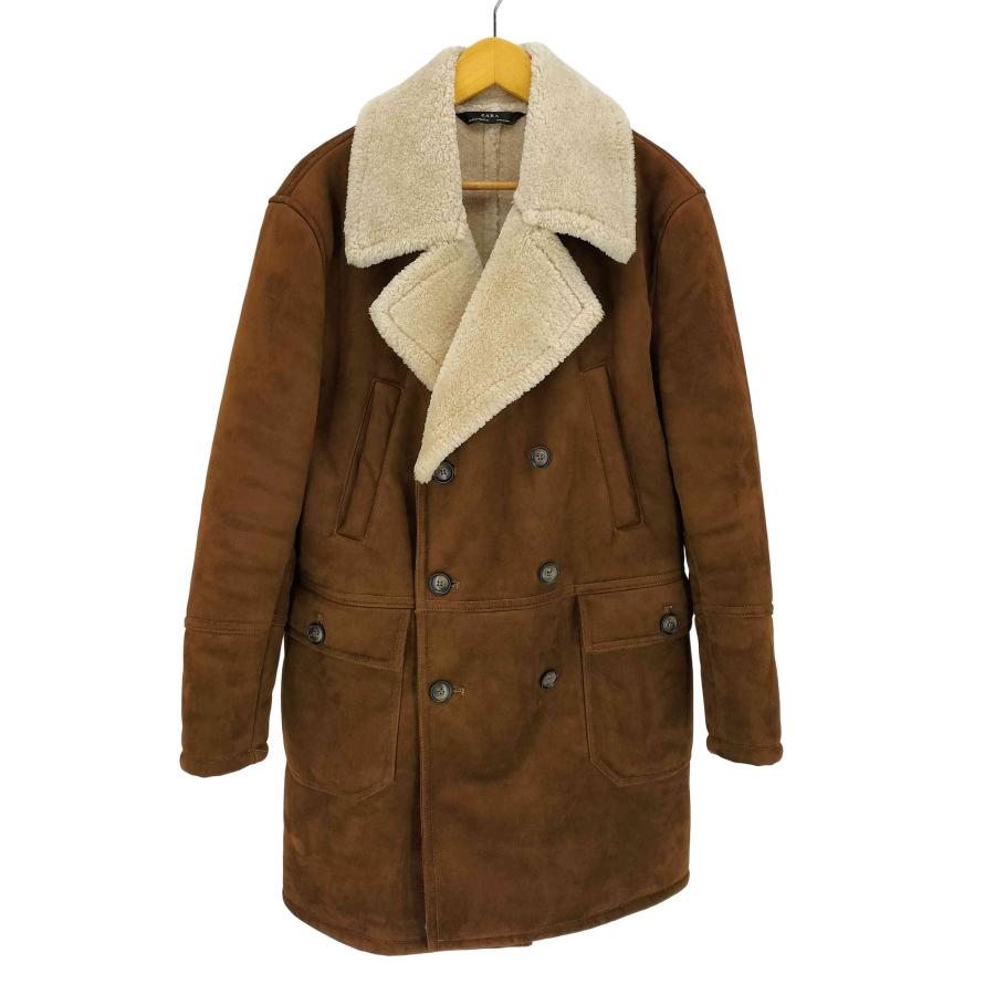 ZARA（ザラ） ボア ムートン ダブル コート メンズ import：M 中古 