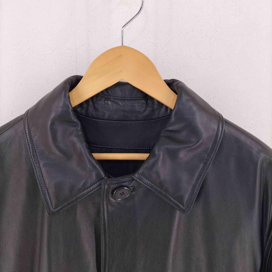 PAL ZILERI（パルジレリ） イタリア製 レザーコート メンズ 52 中古
