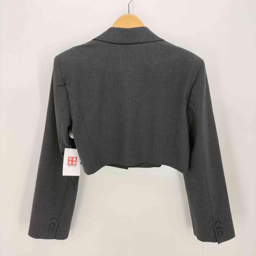 ZARA（ザラ） ピンストライプ クロップド テーラード ジャケット