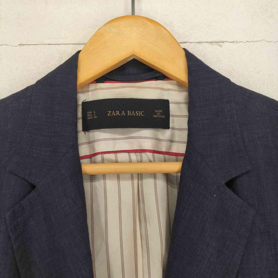 ZARA（ザラ） リネン100 1Bテーラードジャケット メンズ L 中古 古着