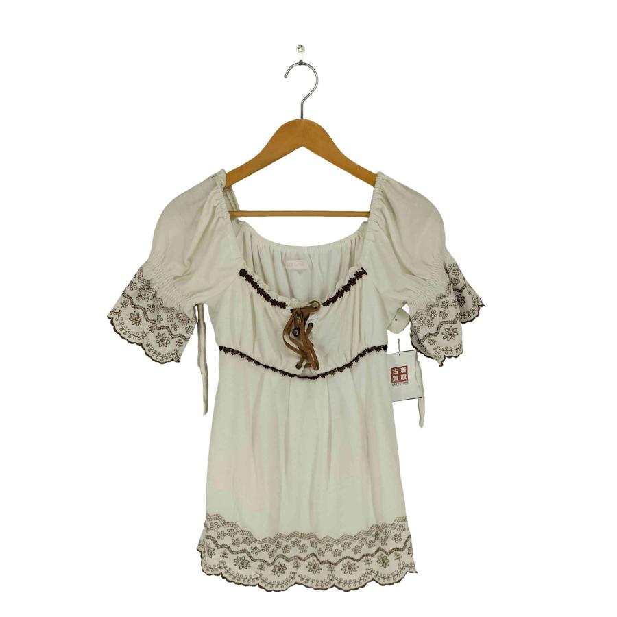 LIZ LISA（リズリサ） Y2K フェアリーグランジ 刺繍 フリル ブラウス