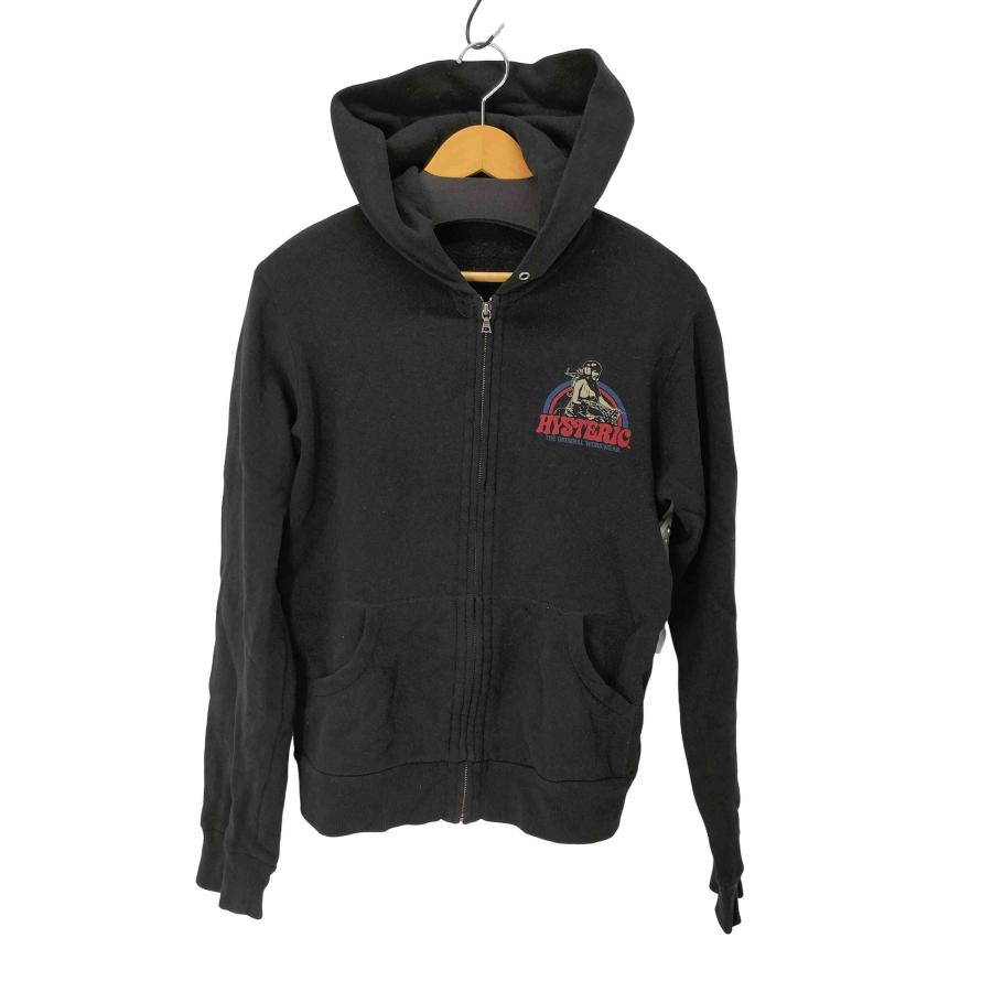 【希少・両面プリント】ヒステリックグラマー ヒスガール ジップパーカー HYSTERIC GLAMOUR（ヒステリックグラマー） バイクガールプリント