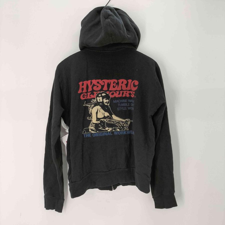 ［即完売モデル］ヒステリックグラマー　ジップパーカー HYSTERIC GLAMOUR（ヒステリックグラマー） バイクガールプリント