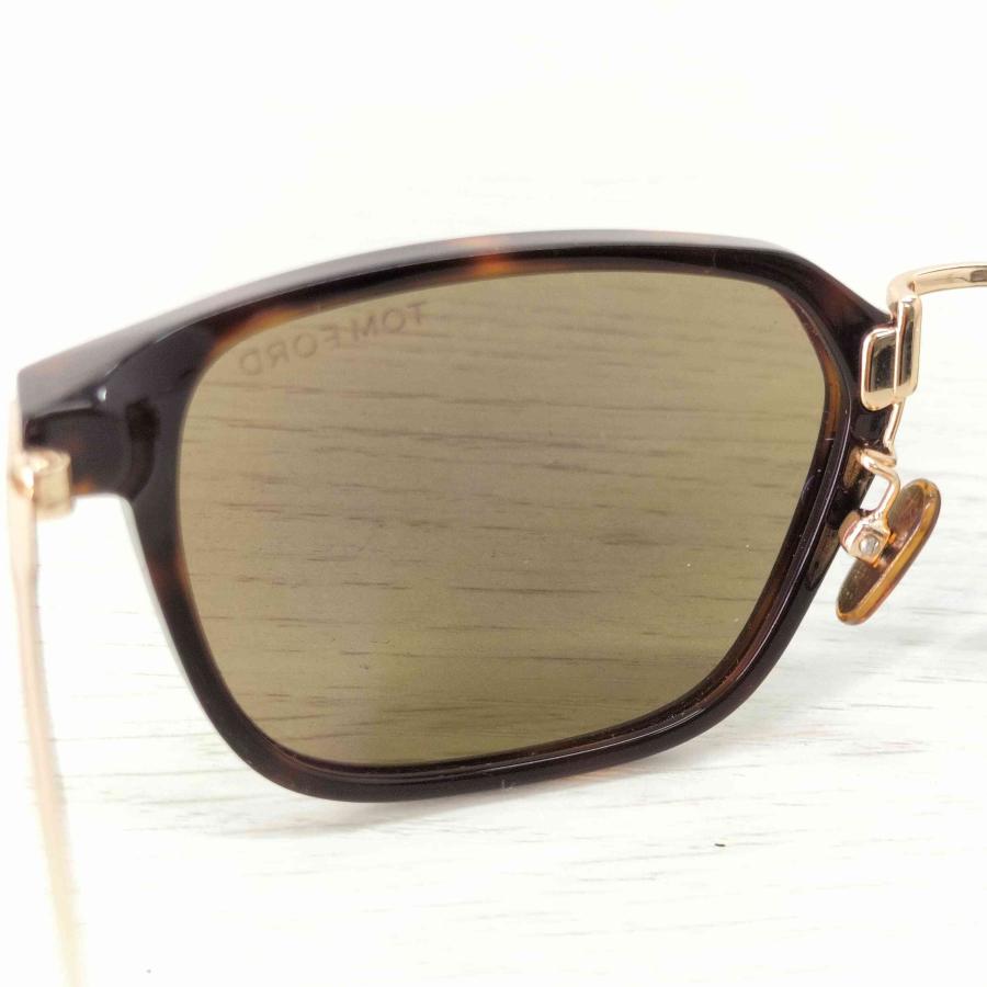 トムフォード サングラス ウェリントン スクエア 52口21 ゴールドカラー TOM FORD（トムフォード） スクエアシェイプ サングラス メンズ 52口21