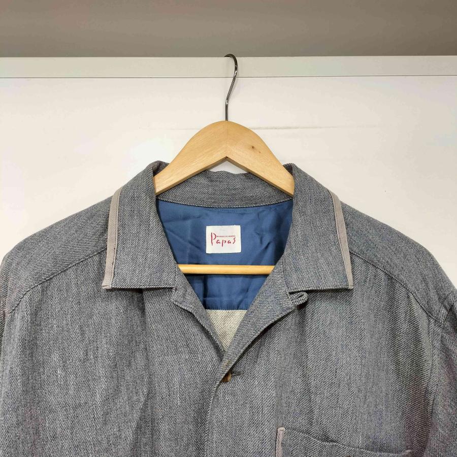 PAPAS（パパス） ウール混 コットンシャツジャケット メンズ JPN：M