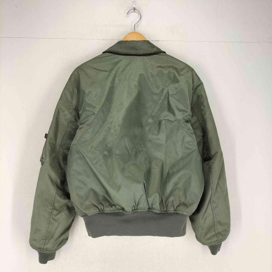 ち*ん様 アルファ CWU-45/P フライトジャケット 古着 グリーン XL 古着