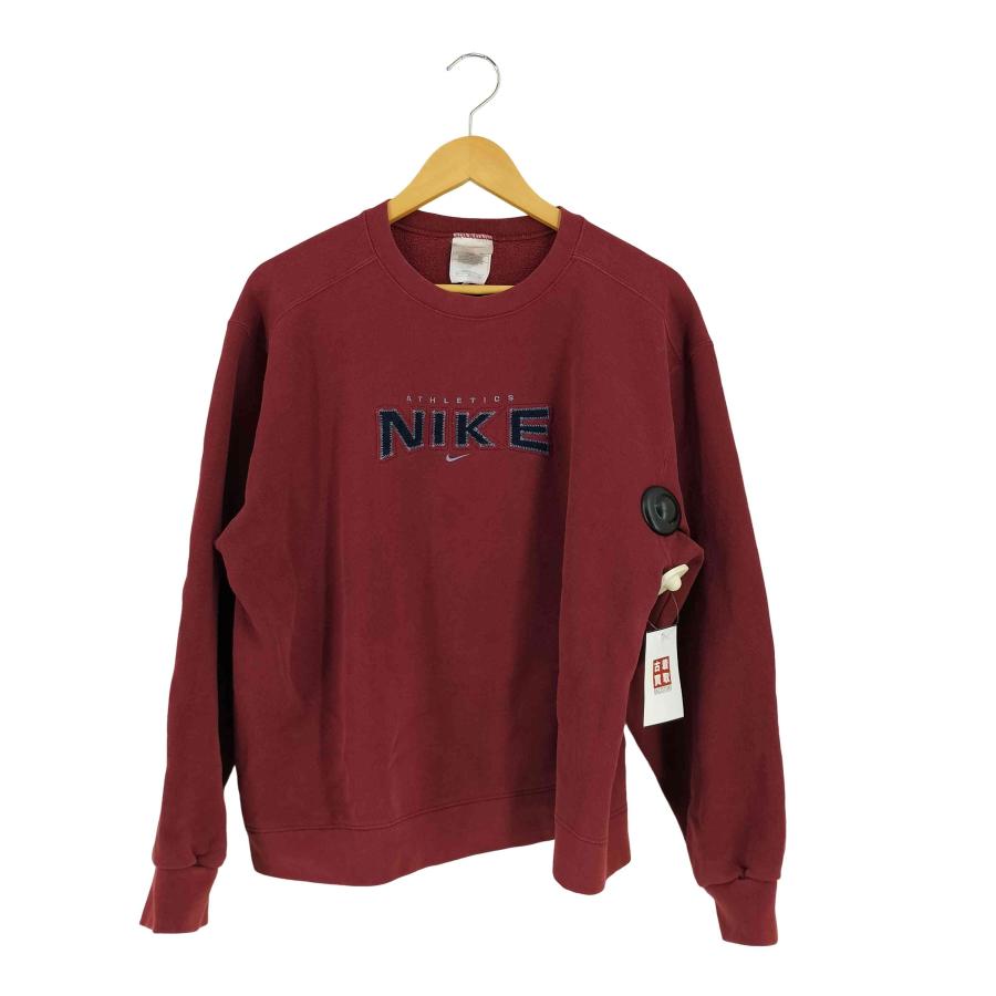 ユ*ウ様 NIKE ナイキ 90's ワッペンロゴ スウェット トレーナー ブラ NIKE（ナイキ） 90S USA製 ロゴワッペンスウェット メンズ import：XL