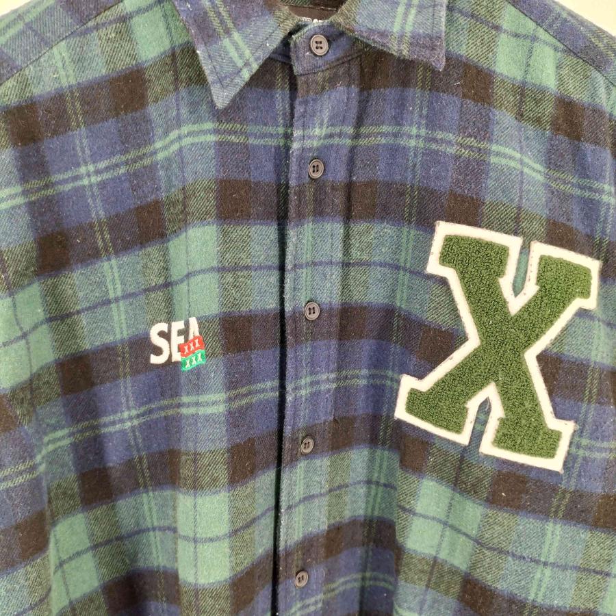 WIND AND SEA（ウィンダンシー） チェック柄 ネルシャツ メンズ JPN：S
