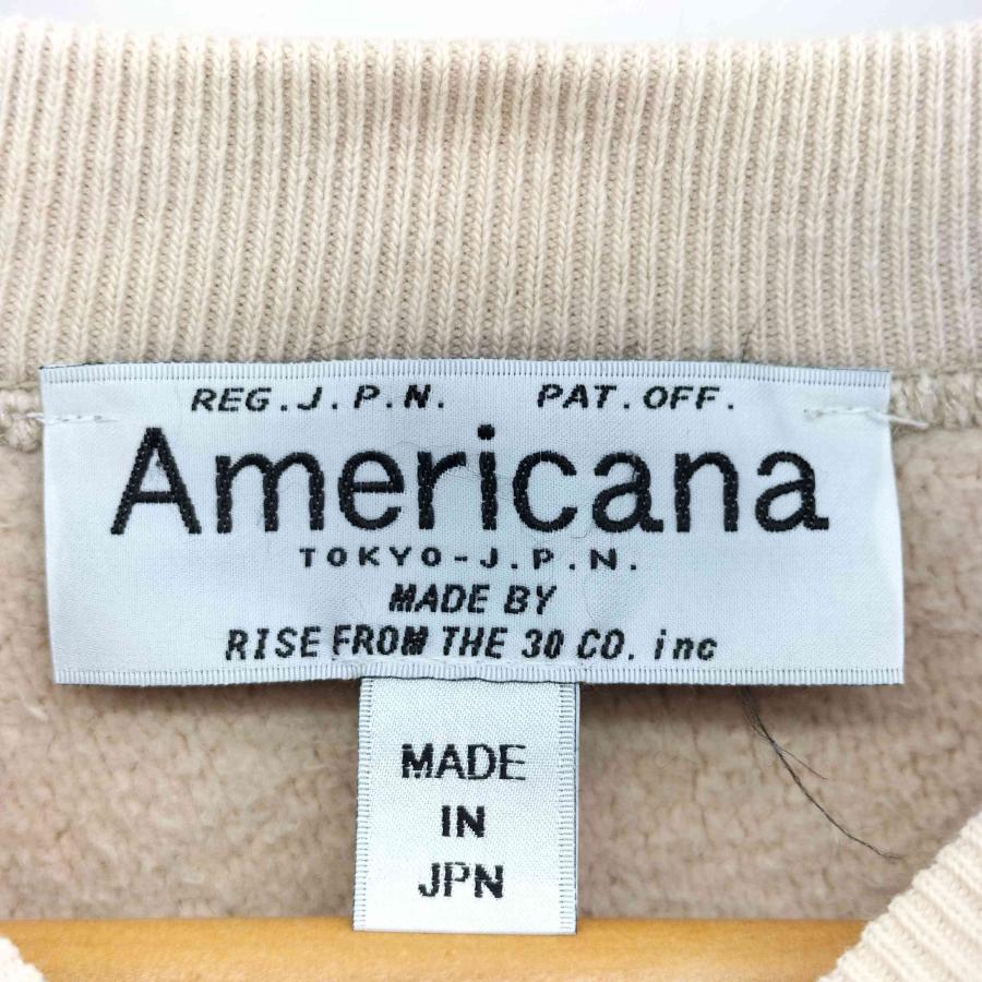 AMERICANA（アメリカーナ） 日本製 リバースウィーブ クルーネック 