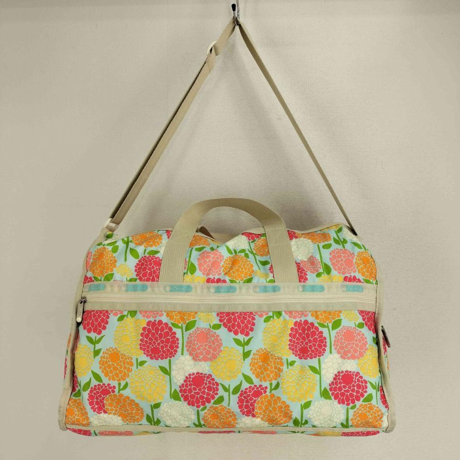 LeSportsac（レスポートサック） 花柄ボストンバッグ ポーチ鍵付き