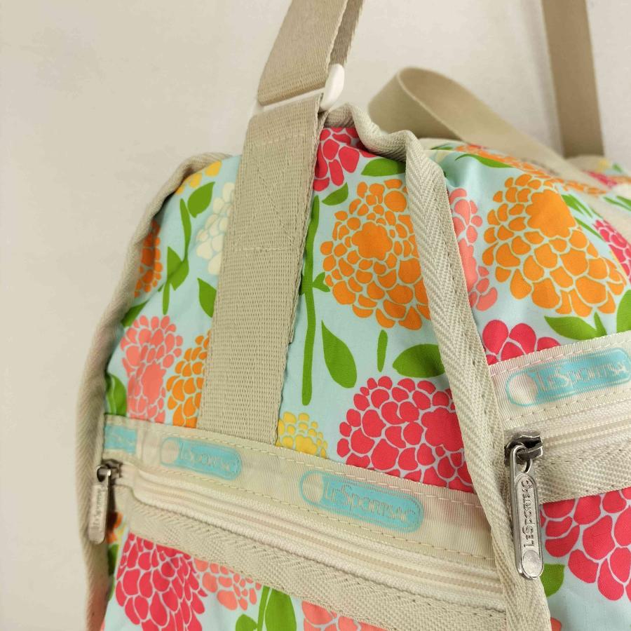 【美品✨】レスポートサック ボストンバッグ 2way ラージサイズ 花柄　大容量 レスポートサック Lesportsac ハイビスカス 旅行 大容量 ハワイ限定