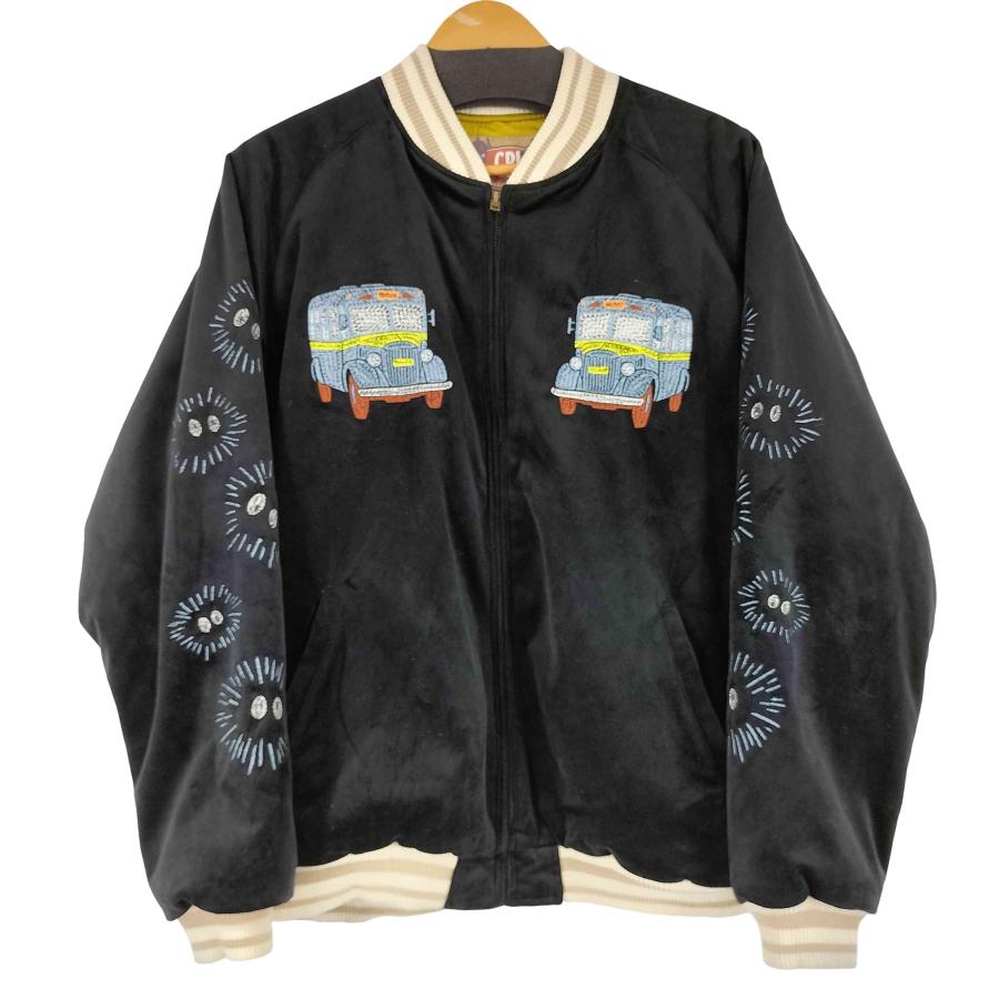 80s 別珍 ベロア スカジャン フル刺繍 古着 アメカジ DELUXEWARE 特別企画SPECIAL VINTAGE 限定30着 別珍×別珍 “ALASKA
