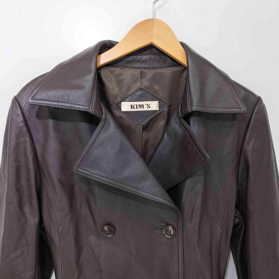 USED古着(ユーズドフルギ) KIM'S 羊革 ラムレザー ベルテッド
