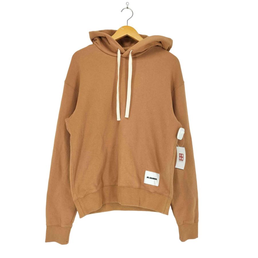 JIL SANDER +(ジルサンダープラス) 裾ロゴパッチプルオーバーパーカー JIL SANDER (ジルサンダープラス) 裾ロゴパッチプルオーバーパーカー