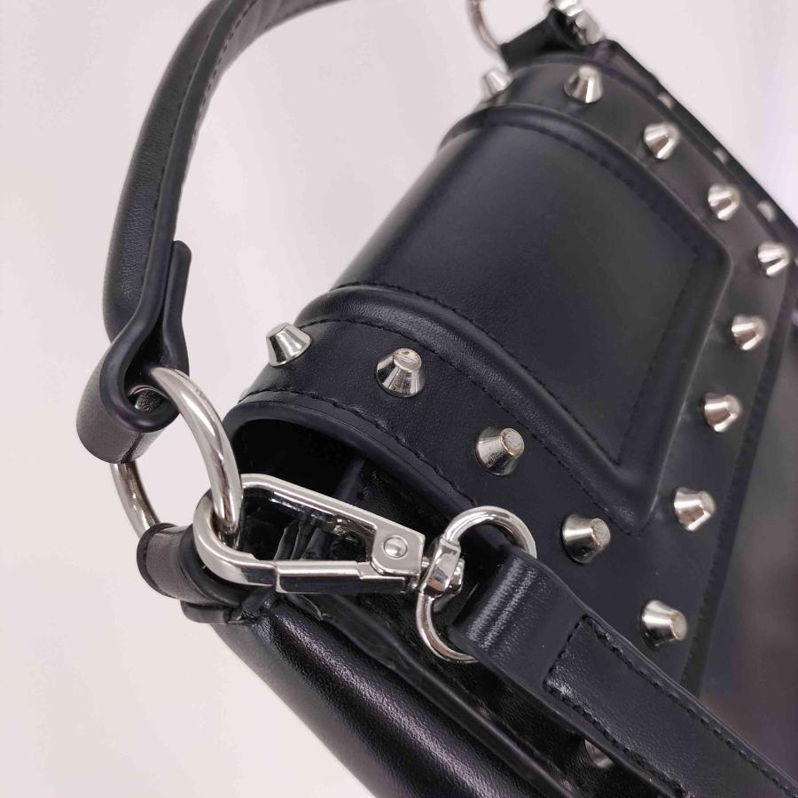 ZARA（ザラ） 2WAY スタッズ レザー ハンド ショルダーバッグ Y2K