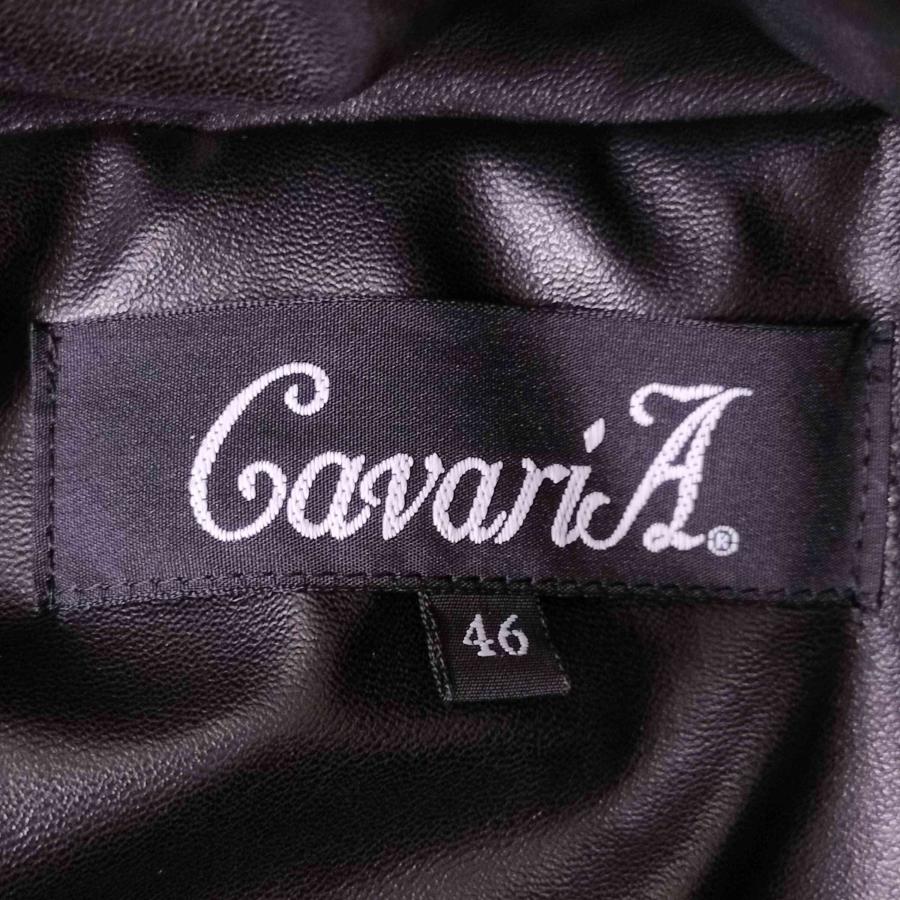 CavariA（キャバリア） フェイクレザーダウンジャケット メンズ JPN：L