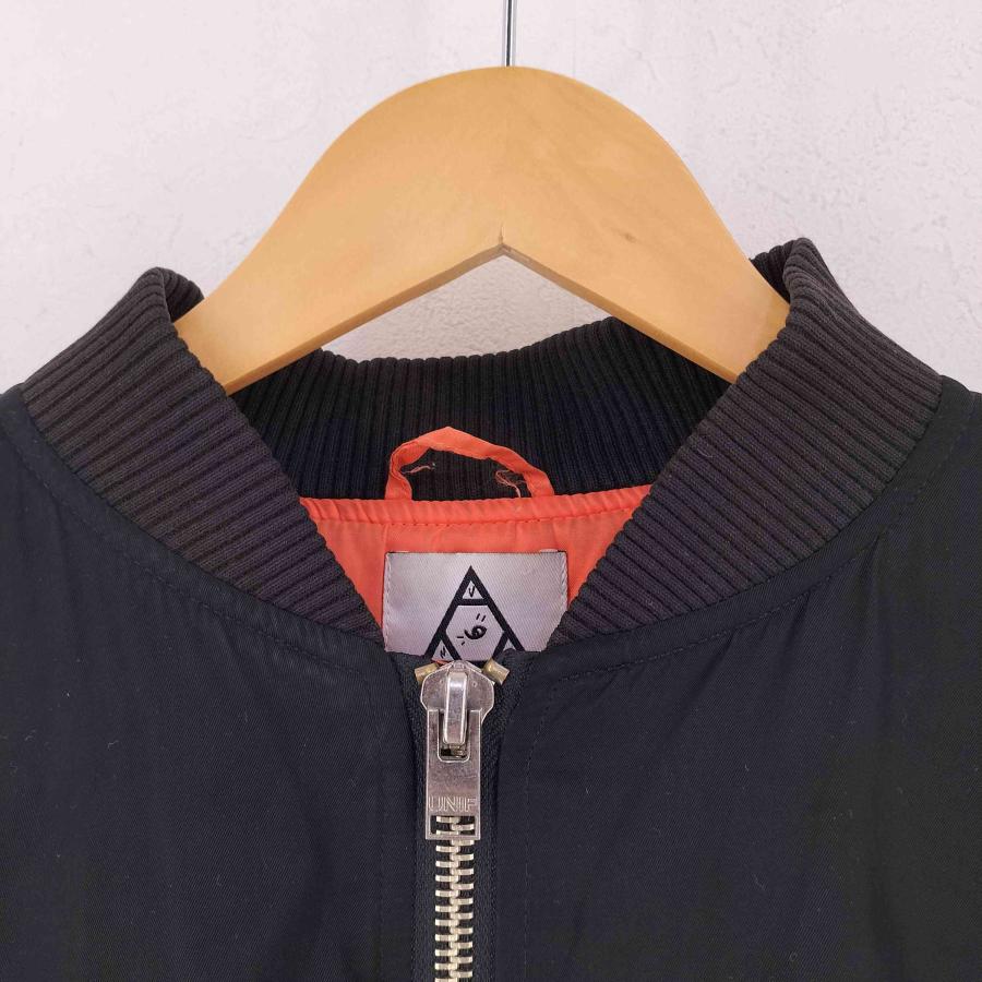 UNIF（ユニフ） バックプリント MA-1 中綿 ボンバージャケット メンズ