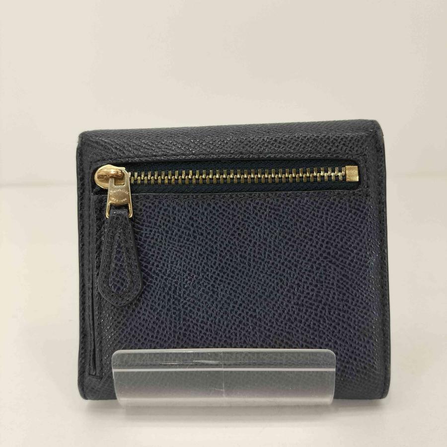 COACH（コーチ） ロゴプレート 三つ折りレザー財布 レディース 表記無