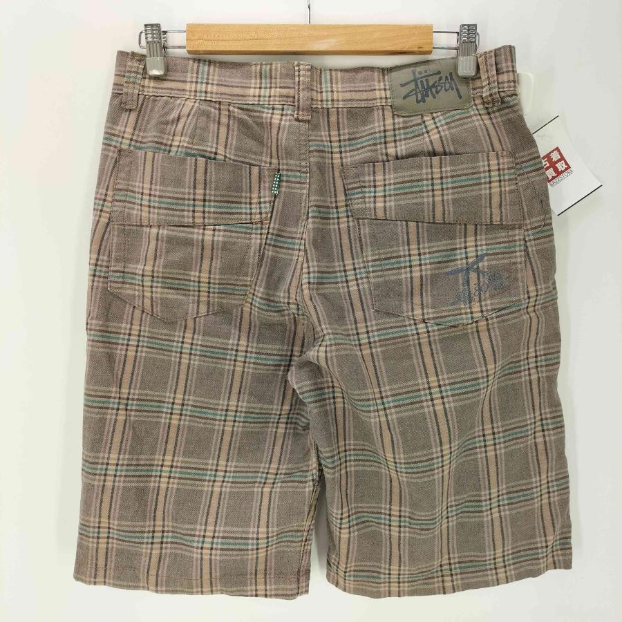 STUSSY（ステューシー） 00S 紺タグ OLD チェック ハーフ パンツ