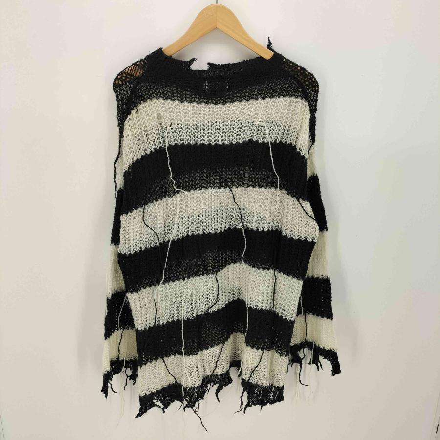 USED古着(ユーズドフルギ) {{KZOOM MADE}} ダメージ加工 ストライプ 
