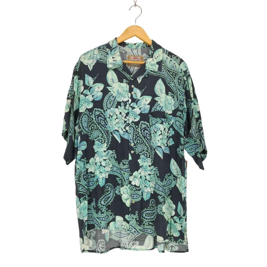 USED古着(ユーズドフルギ) {{DEVERGO}} ボタニカルペイズリー柄 開襟