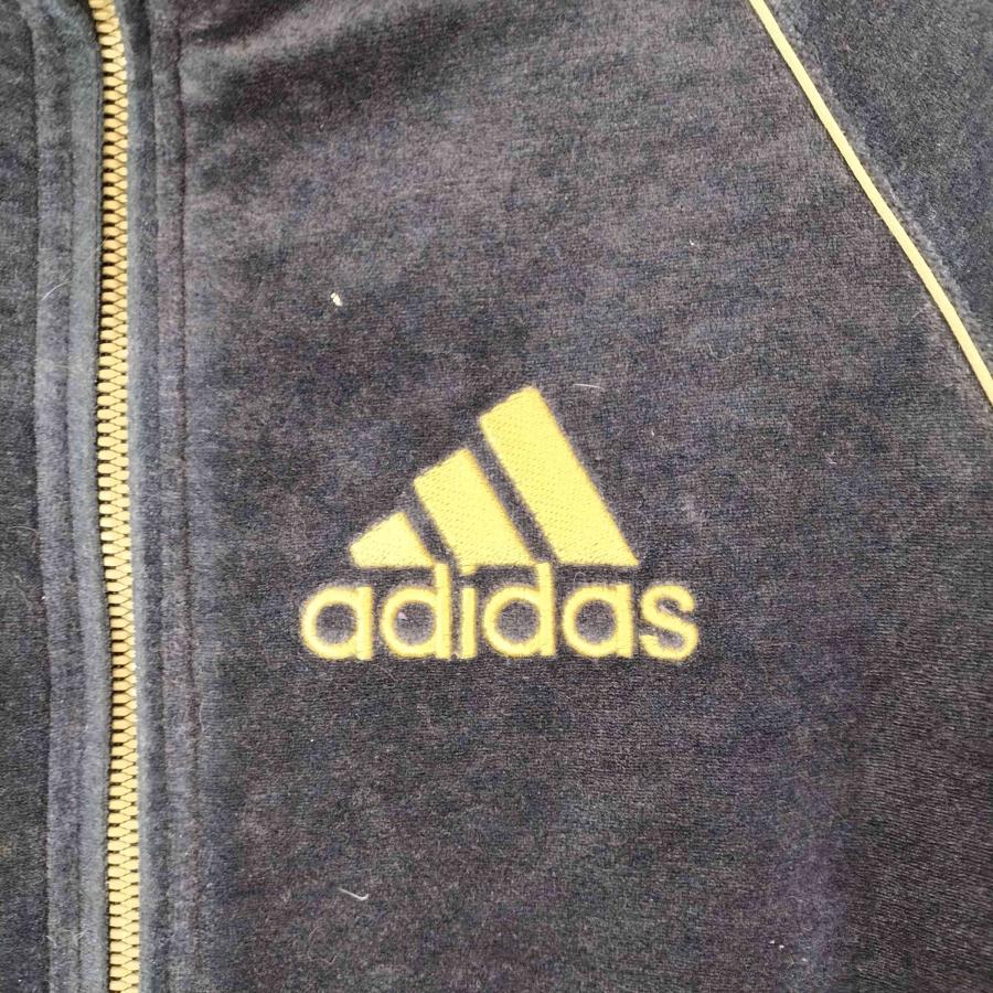 adidas（アディダス） Y2K 刺繍ロゴ ベロアジャケット メンズ 表記無