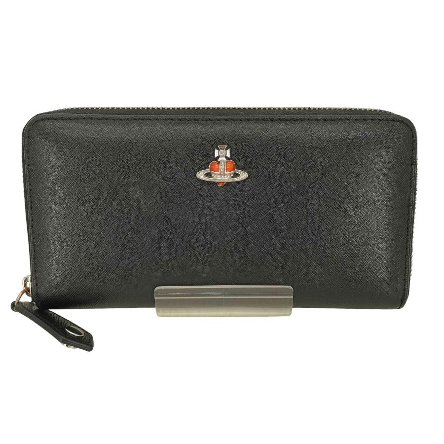 希少 Vivienne Westwood 長財布 ブラック 黒ディアマンテハート Vivienne Westwood - 希少 Vivienne Westwood 長財布 ブラック 黒