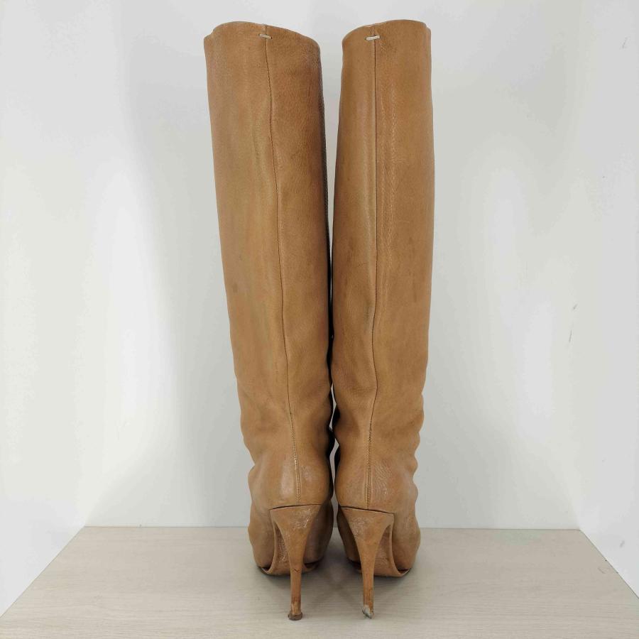 【お値下げ】春も履けるベージュ　マルタンマルジェラ　ロングブーツ Maison Martin Margiela(メゾンマルタンマルジェラ) レザーロング
