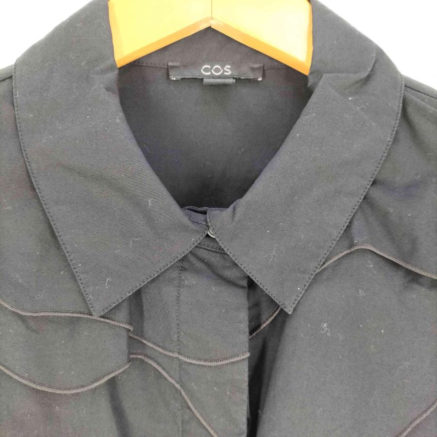 COS(コス) フリル 比翼シャツ レディース EUR：42 中古 古着 0245 