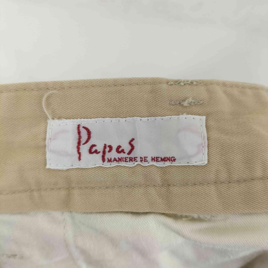 PAPAS（パパス） 80S 片爪YKK ツータック コットンパンツ メンズ L