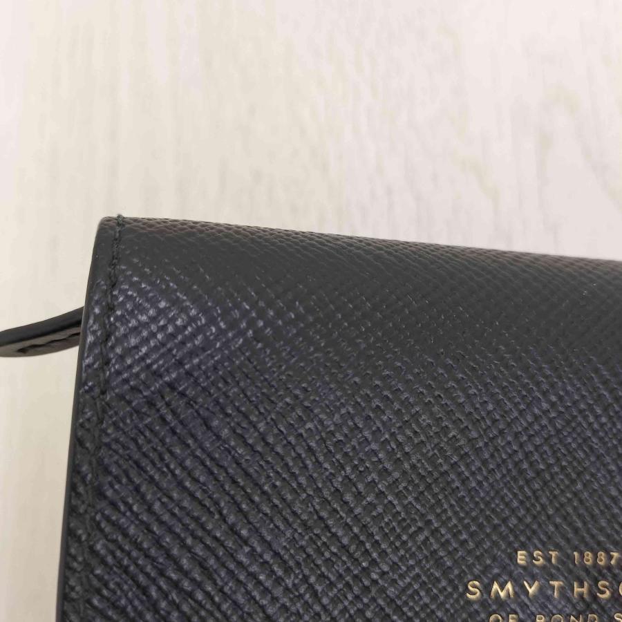 【中古美品】スマイソン　ミニウォレット Smythson（スマイソン） フレンチウォレット レザー ミニウォレット
