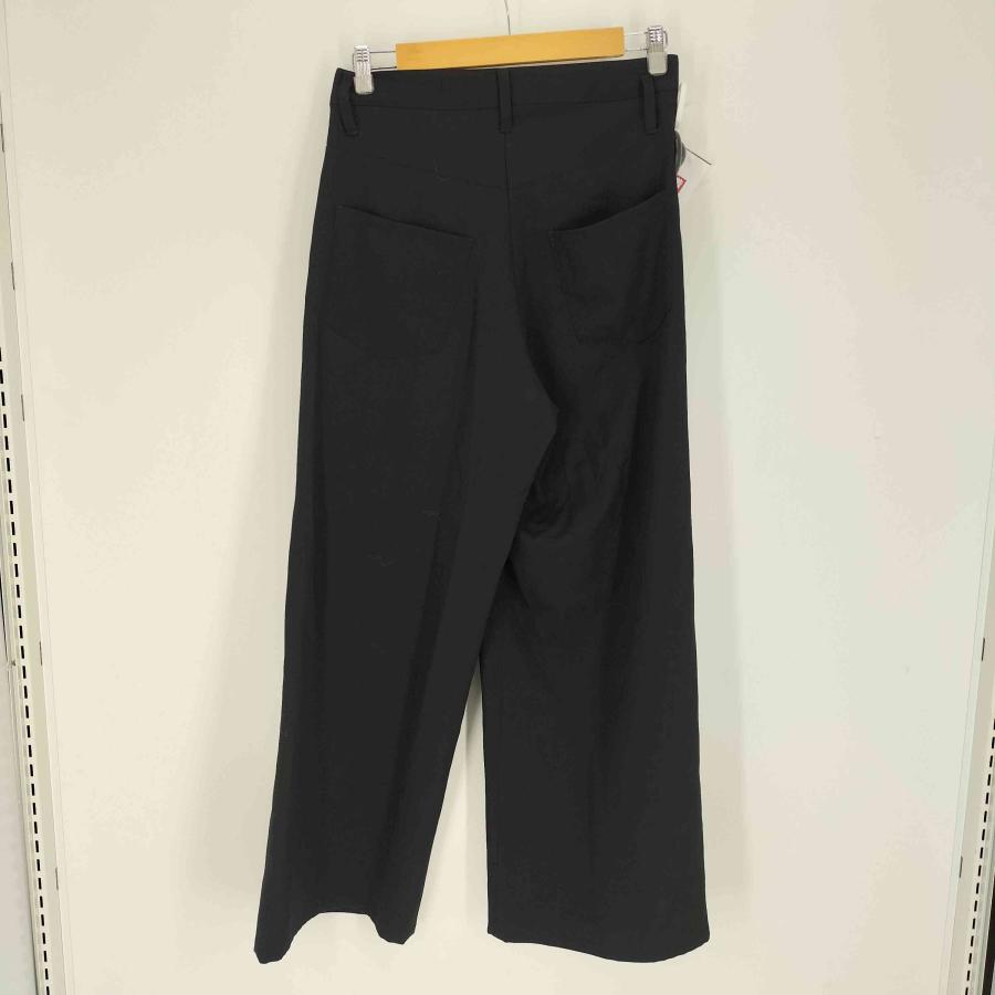 LIMI feu（リミフゥ） 23SS ウールギャバ 織り 変形 アシメジップ