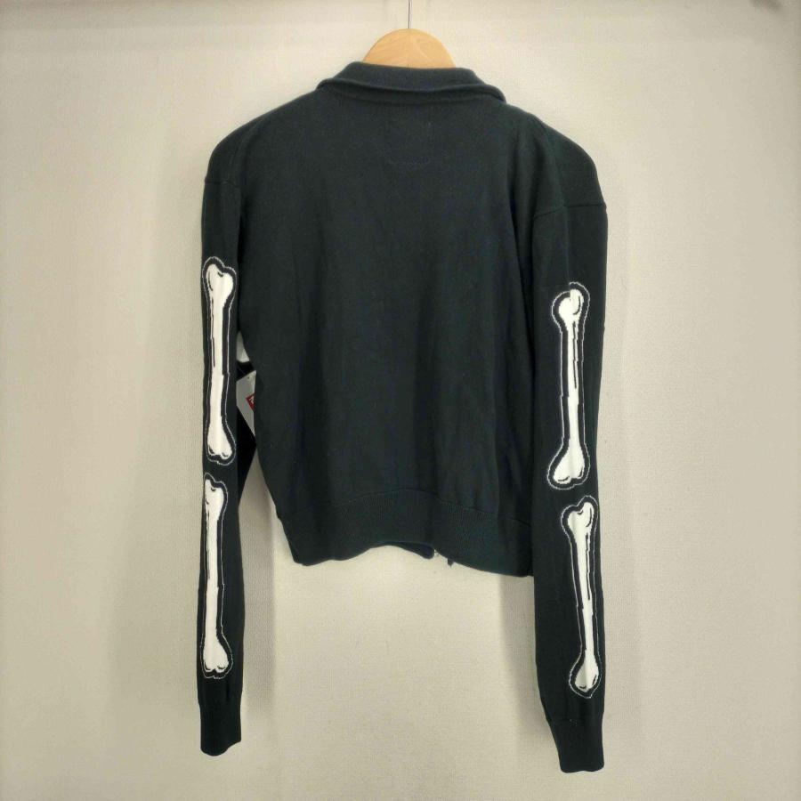 JOYRICH（ジョイリッチ） スケルトンスリーブ ライダース ニット 